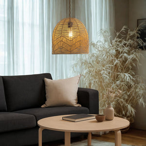 Lámpara colgante de mimbre "NORMA" - Ø35cm - E27 (6)