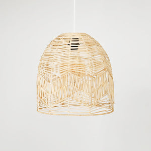 Lámpara colgante de mimbre "NORMA" - Ø35cm - Con interruptor y enchufe - E27 (6)