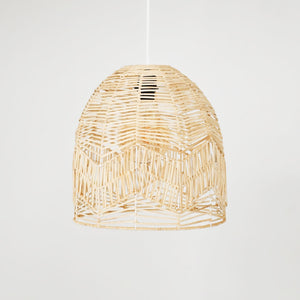 Lámpara colgante de mimbre "NORMA" - Ø35cm - Con interruptor y enchufe - E27 (6)