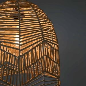 Lámpara colgante de mimbre "NORMA" - Ø35cm - Con interruptor y enchufe - E27 (24)