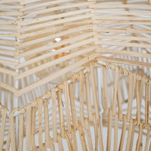 Lámpara colgante de mimbre "NORMA" - Ø35cm - Con interruptor y enchufe - E27 (17)