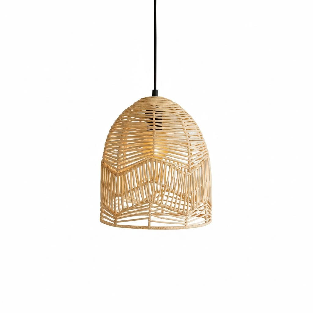 Lámpara colgante de mimbre "NORMA" - Ø35cm - E27 - Barcelona Led-Decoración