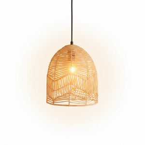 Lámpara colgante de mimbre "NORMA" - Ø35cm - E27 - Barcelona Led-Decoración