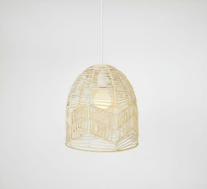 Lámpara colgante de mimbre "NORMA" - Ø45cm - E27 - Barcelona Led-Decoración