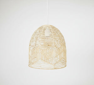 Lámpara colgante de mimbre "NORMA" - Ø45cm - E27 (3)