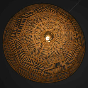 Lámpara colgante de mimbre "NORMA" - Ø45cm - Con interruptor y enchufe - E27 (5)