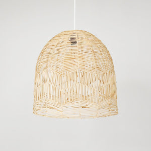 Lámpara colgante de mimbre "NORMA" - Ø45cm - Con interruptor y enchufe - E27 (2)