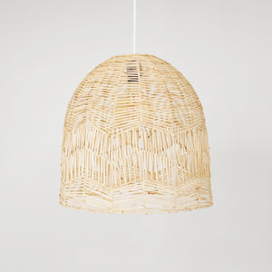 Lámpara colgante de mimbre "NORMA" - Ø45cm - Con interruptor y enchufe - E27 - Barcelona Led-Decoración