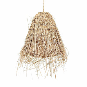 Lámpara colgante de mimbre "GUSS" - Con interruptor y enchufe - E27 - Barcelona Led-Decoración