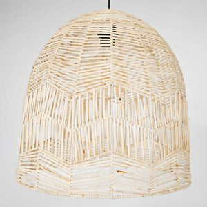 Lámpara colgante de mimbre "NORMA" - Ø45cm - Con interruptor y enchufe - E27 (15)