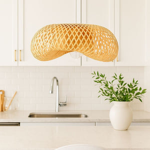Lámpara colgante de mimbre "FREY" - E27 - Barcelona Led-Decoración