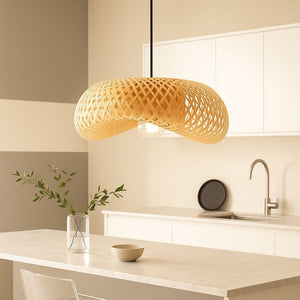 Lámpara colgante de mimbre "FREY" - E27 - Barcelona Led-Decoración