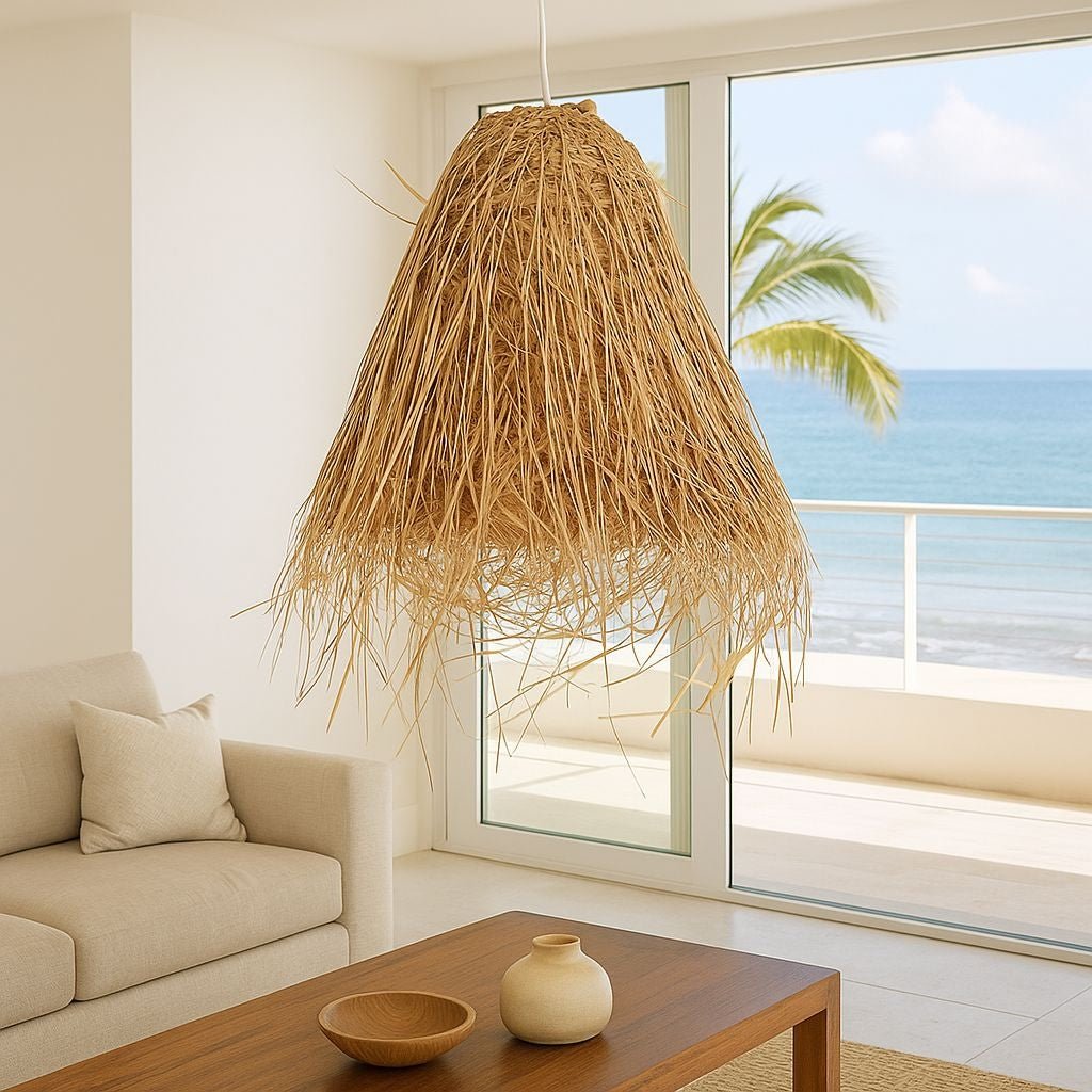 Lámpara colgante de mimbre "GUSS" - E27 - Barcelona Led-Decoración