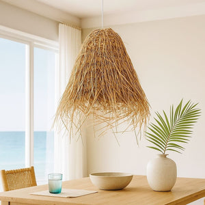 Lámpara colgante de mimbre "GUSS" - E27 - Barcelona Led-Decoración