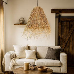 Lámpara colgante de mimbre "GUSS" - E27 - Barcelona Led-Decoración