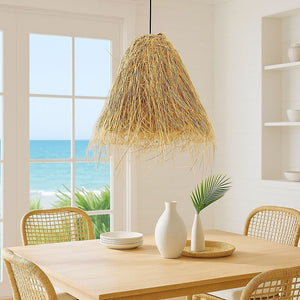 Lámpara colgante de mimbre "GUSS" - E27 - Barcelona Led-Decoración