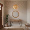 Rieten hanglamp