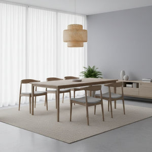 Lámpara colgante de mimbre "JENSEN" - Ø50cm - E27 - Barcelona Led-Decoración