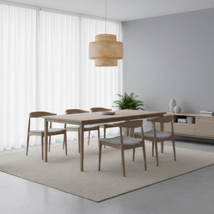 Lámpara colgante de mimbre "JENSEN" - Ø50cm - E27 (10)