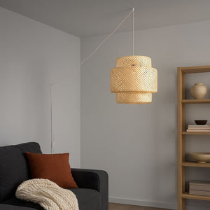 Lámpara colgante de mimbre "JENSEN" - Ø50cm - Con interruptor y enchufe - E27 - Barcelona Led-Decoración