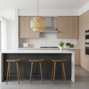 Lámpara colgante de mimbre "JENSEN" - Ø50cm - E27 - Barcelona Led-Decoración