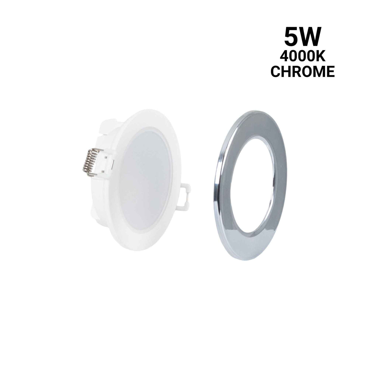 Kit Downlight LED exterior 5W - IP65 - Aro intercambiable - TRIAC regulable - Corte Ø68mm (1)