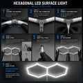 Sechseckige LED-Lampe – 6500 K – 2 Sechsecke – 440 cm 5