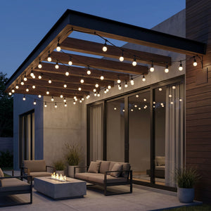 Guirnalda Luces Exterior - 10 Bombillas LED E27 1W - Blanco Cálido - 10 m - IP44 (9)