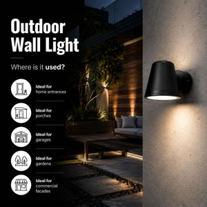 Aplique de pared exterior "MOKA" - Orientable - GU10 - IP54 - Barcelona Led-Iluminación