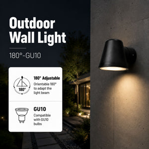 Aplique de pared exterior "MOKA" - Orientable - GU10 - IP54 (2)