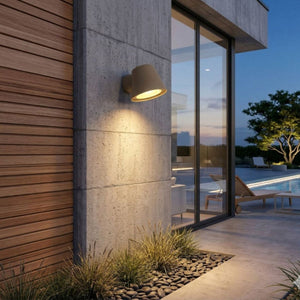 Aplique de pared exterior LED "ALBA" - Bombilla GU10 5W incluida - Barcelona Led-Decoración