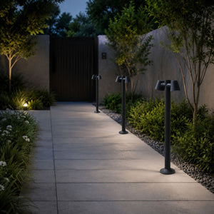 Bolardo de jardin "ASTUM II" orientable - 2xGU10 - 80 cm - IP54 - Barcelona Led-Iluminación