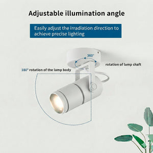Aplique de pared y techo LED COB "ESCOP" Orientable con ángulo lumínico ajustable - 12W - Barcelona Led-Decoración