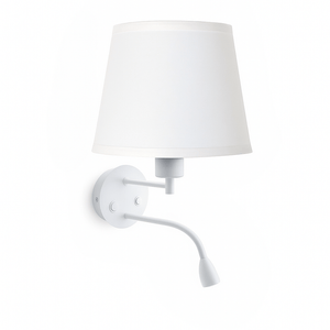 Aplique de pared "PAIR" E27 con foco LED de lectura 3W (20)