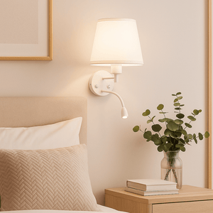 Aplique de pared "PAIR" E27 con foco LED de lectura 3W - Barcelona Led-Decoración