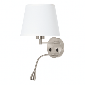 Aplique de pared "PAIR" E27 con foco LED de lectura 3W - Barcelona Led-Decoración