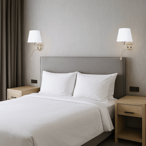 Aplique de pared "PAIR" E27 con foco LED de lectura 3W (8)