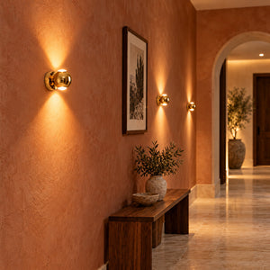 Aplique de pared LED con óptica "BOO" 9W - Cromo - Up & down - 2700K (22)