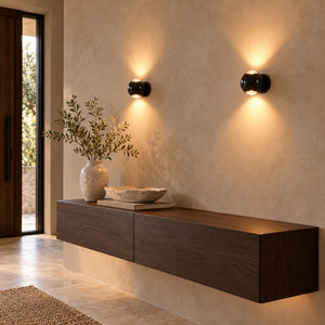 Aplique de pared LED con óptica "BOO" 9W - Cromo - Up & down - 2700K (12)