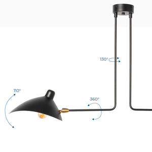 Lámpara de techo de diseño "Muller 2" - 2 x E27 (10)