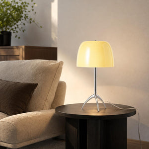 Lámpara de mesa de diseño "IRIDE" - Pantalla de cristal - G9