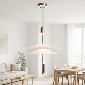 Lámpara colgante de diseño "HERON" - Discos - 15W - 2800K - Barcelona Led-Decoración