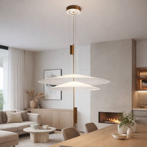 Lámpara colgante de diseño "HERON" - Discos - 15W - 2800K - Barcelona Led-Decoración