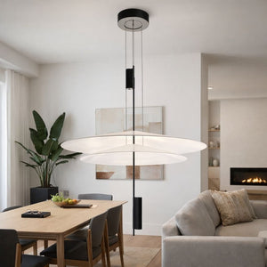 Lámpara colgante de diseño "HERON" - Discos - 15W - 2800K - Barcelona Led-Decoración