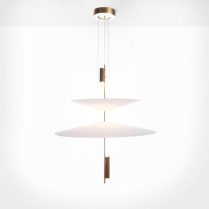 Lámpara colgante de diseño "CRANE" - Discos asimétricos - 15W - 2800K - Barcelona Led-Decoración