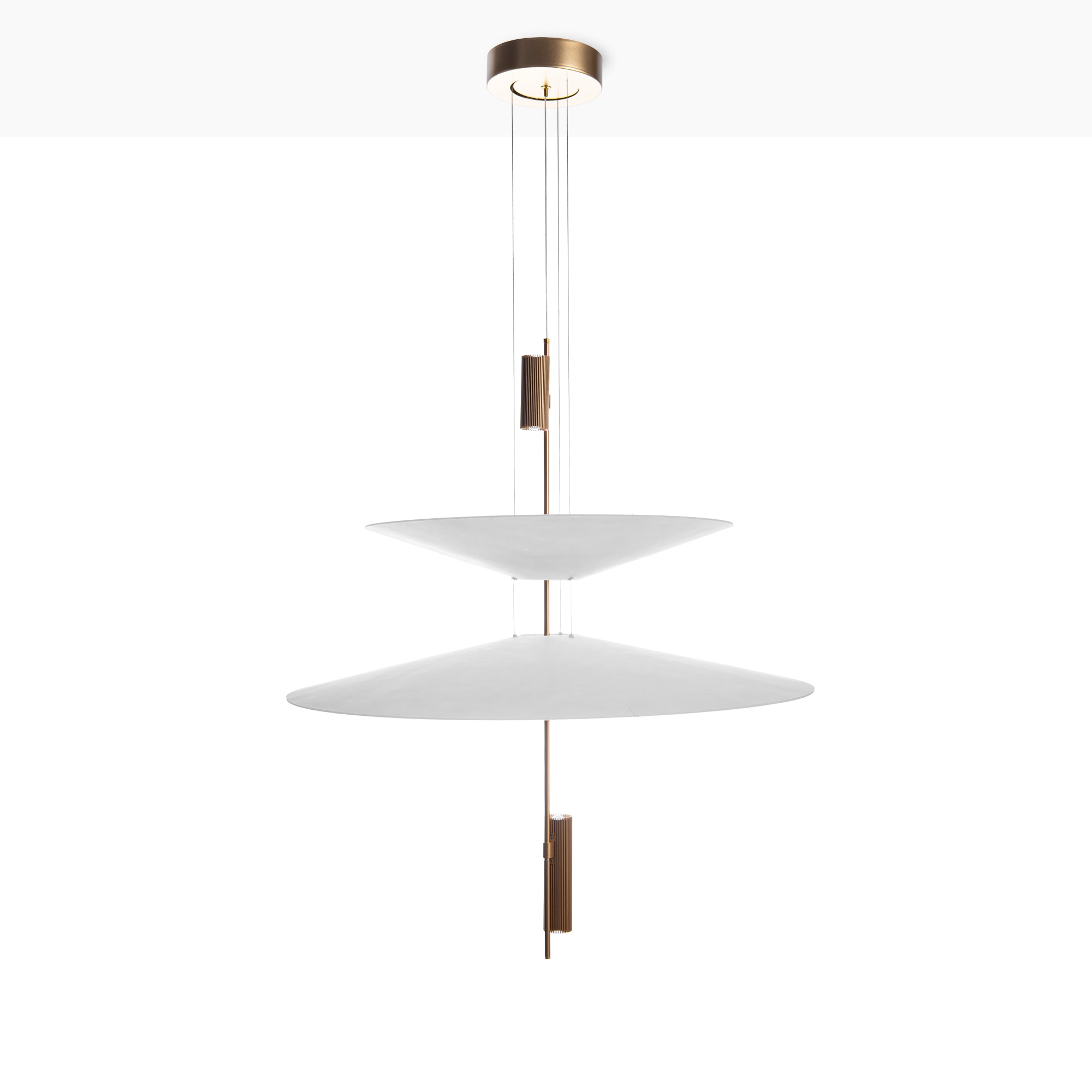Lámpara colgante de diseño "CRANE" - Discos asimétricos - 15W - 2800K