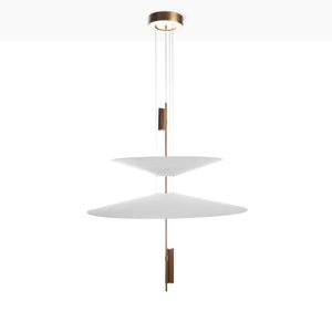Lámpara colgante de diseño "CRANE" - Discos asimétricos - 15W - 2800K