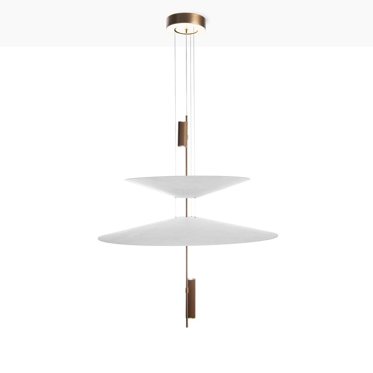 Lámpara colgante de diseño "CRANE" - Discos asimétricos - 15W - 2800K