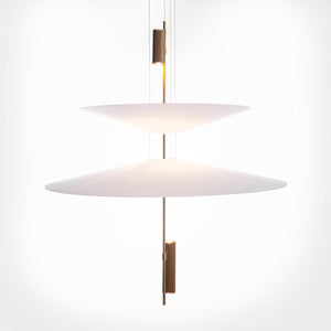 Lámpara colgante de diseño "CRANE" - Discos asimétricos - 15W - 2800K - Barcelona Led-Decoración