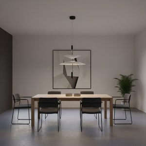 Lámpara colgante de diseño "CRANE" - Discos asimétricos - 15W - 2800K (14)